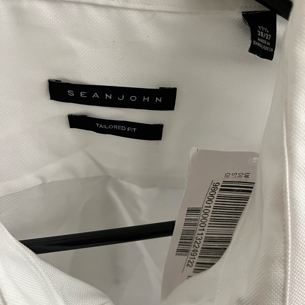 Sean John White Tailored Fit Shirt